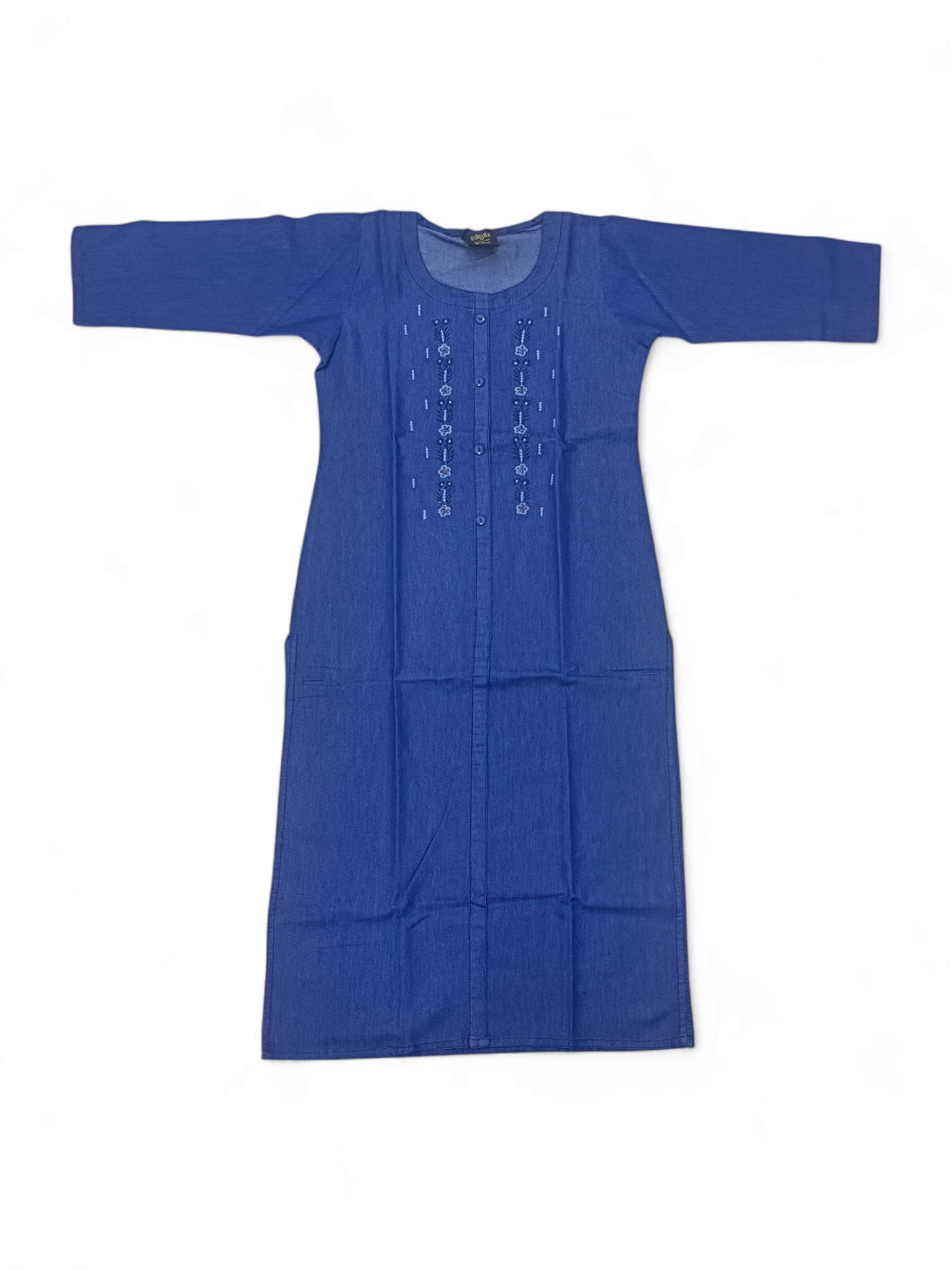 JT DB109 XL JEANS KURTHI BLUE JT DB109 XL JEANS KURTHI BLUE